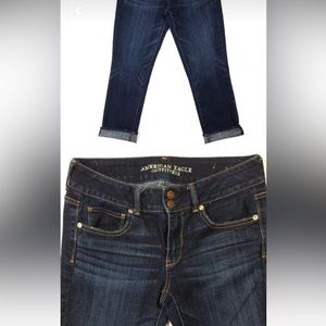 American eagle artistic crop jeans